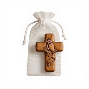 Livraison Directe Usine – Croix en Bois « Étreinte Silencieuse » pour Cadeau de Prière, Décorations de Noël et de Nouvel An - Product Image 4