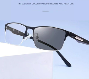 <span class=keywords><strong>Lunettes</strong></span> <span class=keywords><strong>de</strong></span> <span class=keywords><strong>lecture</strong></span> multifocus <span class=keywords><strong>progressives</strong></span> à zoom intelligent en métal mince pour hommes presbytie photochromique bifocale anti-lumière bleue - Product Image 6