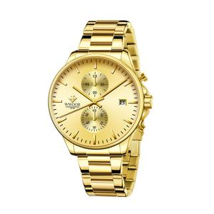 <b>For</b> WWOOR 8844 <b>Men's</b> Minimalist Style Quartz <b>Watch</b> High Quality Stainless Steel Radiation Pattern Waterproof Timing Logo Glass - Product Image 1