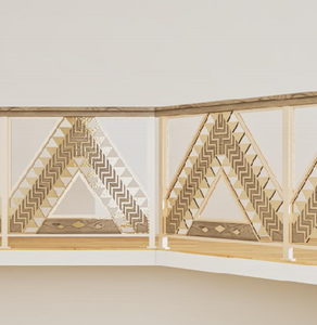 סגנון חדש עץ באלסטר זכוכית מעקה נירוסטה הבזח למינציה זכוכית למינציה - Product Image 5