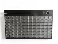 Clavier programmable USB KB84 POS avec lecteur de carte magnétique intégré, 84 touches, clavier de caisse enregistreuse pour systèmes POS