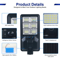 Prix du lampadaire LED KCD Panneau solaire extérieur intégré certifié Bis 100w 200w 300w 500w Tout en un Lampadaires