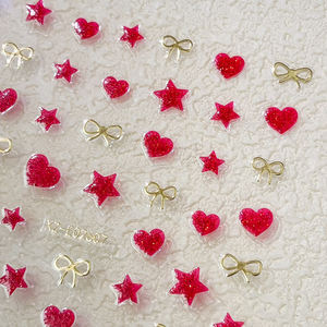 12 Piezas <span class=keywords><strong>de</strong></span> Pegatinas 3D para <span class=keywords><strong>Uñas</strong></span> con Diseño <span class=keywords><strong>de</strong></span> Labios Rojos/Amor, Calcomanías Autoadhesivas con Forma <span class=keywords><strong>de</strong></span> Corazón/Rosa/Listón para Decoración <span class=keywords><strong>de</strong></span> Bodas/Fiestas - Product Image 2