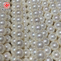 Perles en vrac à feuilles rouges 3/4/6/8/10mm perles de coquille naturelle blanche pour la fabrication de bijoux à bricoler soi-même Bracelets et colliers avec perle de coquille