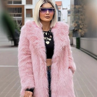 Manteau d'hiver en fausse fourrure pour femme, manches longues, couleur unie blanche, chaud, élégant, décontracté, veste d'extérieur
