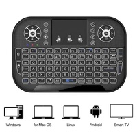 Clavier sans fil rétroéclairé 2,4 G A8 MINI, souris aérienne sans fil double mode BT avec pavé tactile, télécommande I8 A8, claviers rétroéclairés