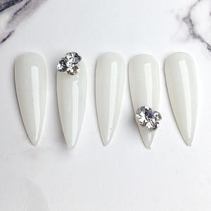 TSZS 200 pièces couverture complète Extension d'ongles taille unique amande cercueil doux Gel conseils presse <span class=keywords><strong>sur</strong></span> <span class=keywords><strong>Capsule</strong></span> artificielle faux ongles en gros - Product Image 4