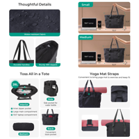 Sac de sport personnalisé avec logo imprimé, grand format, imperméable, en nylon, pour la gym, le yoga, les voyages