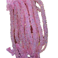 Selina Cristal 7mm Résine Strass Dos Plat Sequin Tube Garniture Bande pour DIY Vêtements & Ceinture Accessoire & Chapeaux Décoration