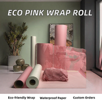 Papier d'emballage en nid d'abeille rose pour l'emballage de cadeaux et le rembourrage antichoc dans les boîtes d'expédition et pour les articles fragiles