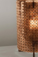 Lampe de table moderne en métal en forme de coquille ronde, décoration unique, luminaire de table pour hôtel, maison, salon