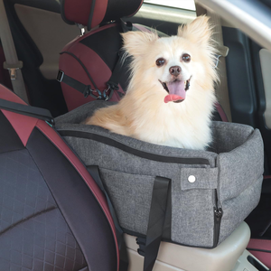 Siège auto portable de luxe pour animaux de compagnie en tissu Oxford imperméable avec lit de sécurité et commande centrale pour chiens - Product Image 1