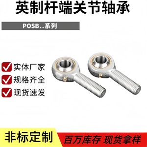 Roulement d'extrémité de tige impérial POSB3 4 5 6 7 8 10 12 16, connecteur œil de poisson à filetage externe de précision P4 - Product Image 4