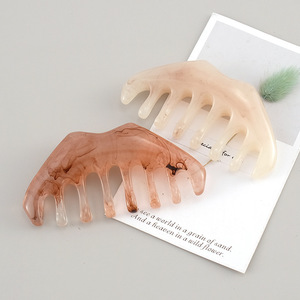 Peine de Resina OEM ODM para Masaje Facial, Cuello y Cabeza, Ecológico, Impermeable, Marca Privada, para Salón de Belleza - Product Image 1