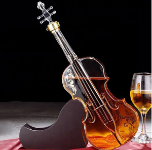 Decanter in Vetro a Forma di Violino <span class=keywords><strong>da</strong></span> 1000 ML per Amanti della Musica, Appassionati di Violino e Musicisti, per Whisky, Scotch, Liquori e Vino - Product Image 4