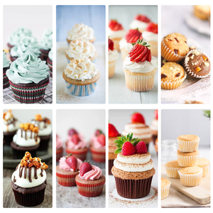 Set di Stampi Antiaderenti <span class=keywords><strong>per</strong></span> Muffin e Cupcake (2 Pezzi) 12 Tazze Regolari 24 Tazze Mini Muffin in Acciaio al Carbonio Dorato Resistente Facile da Sformare - Product Image 6