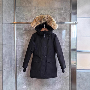 Chaqueta de plumón de ganso grueso y cálido para mujer, modelo <span class=keywords><strong>07</strong></span>, con capucha y cuello de piel, corte ajustado, cierre de cremallera, 6660L - Product Image 2