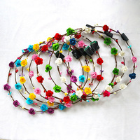 Nicro 10 Lumières Couronne Florale Fille Guirlande Lumineuse LED Bandeau Fleur Lumineux Nouveaux Accessoires Cheveux Brillants Couronne Fournitures de Fête