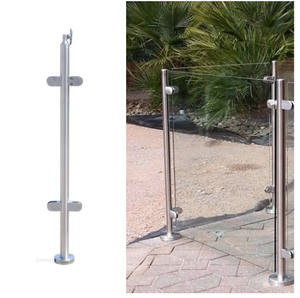 Système de garde-corps en <span class=keywords><strong>verre</strong></span> extérieur sans cadre SUS304 en acier inoxydable résistant aux intempéries poteaux de serrage en <span class=keywords><strong>verre</strong></span> Poutres <span class=keywords><strong>a</strong></span> <span class=keywords><strong>Fixation</strong></span> <span class=keywords><strong>Verre</strong></span> - Product Image 1