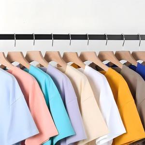 Camiseta de Algodón Peinado Grueso Personalizada para Hombre, Venta al por Mayor, Camiseta Lisa Informal de Alta Calidad, Impresión de Logotipo Personalizado - Product Image 2