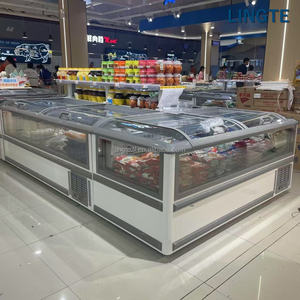 <span class=keywords><strong>Réfrigérateur</strong></span> de supermarché le plus vendu avec portes coulissantes en verre et grandes fenêtres, combinaison de style îlot - Product Image 4