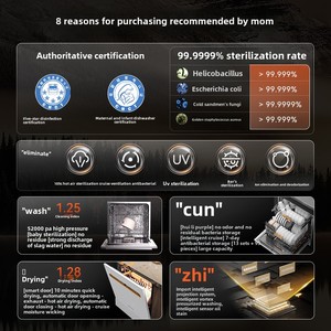 Offre Spéciale 13 ensembles entièrement automatique ouverture <span class=keywords><strong>de</strong></span> <span class=keywords><strong>porte</strong></span> stérilisation intelligente ménage <span class=keywords><strong>lave</strong></span>-<span class=keywords><strong>vaisselle</strong></span> intégré - Product Image 4