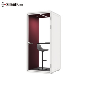 Canada Standard Soundproof Cabin White Exterior Color Acoustic Pods Interior Fabric Office <strong>Booth</strong> Silent Room Prefabricated <strong>Booth</strong> - Product Image 5