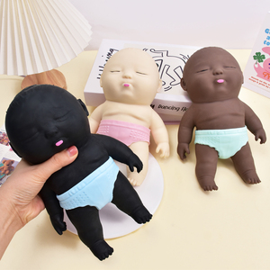 Poupée souple et extensible noire Natasha à rebond lent, mignonne et moelleuse, idéale comme cadeau - Nouveauté promotionnelle très demandée - Product Image 1