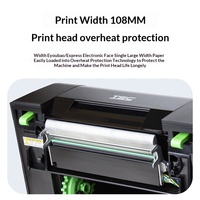 Printer Label TSC TH240 untuk Pencetakan Plat Tembaga Matte Silver, Thermal Transfer, Sensitif Panas, Perekat Sendiri, Dapat Dicuci