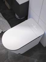 Chauffage de siège de toilette intelligent AI Design moderne Grande céramique montée au sol Télécommande de toilette domestique Piège S sans pression d'eau