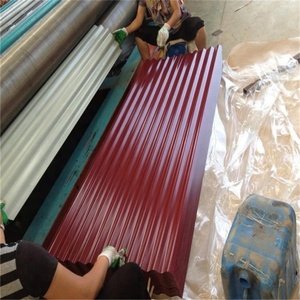 0.28mm 0.35mm RAL5021 RAL3000 PPGI Corrugated Roofing <strong>Sheet</strong> - Product Image 6