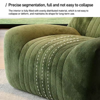Fauteuil paresseux individuel en velours rembourré pour salon, style moderne JP, confortable, fauteuil d'appoint au sol