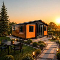 Maison conteneur pliable et extensible facilement, 20 pieds, 40 pieds, en acier léger, préfabriquée, 3 chambres, maison modulaire préfabriquée pour école
