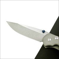 Couteau de poche tactique pliable, lame en acier D2, manche en alliage de titane, camping, survie en plein air, chasse, EDC, personnalisable OEM