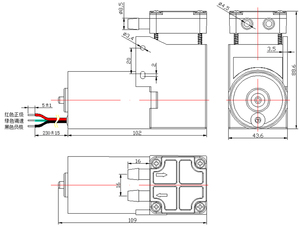 Pompa Piston Aliran Tinggi DC PWM Tanpa Sikat Tekanan 300Kpa 12V Kontinu untuk Mesin Kabut - Product Image 4