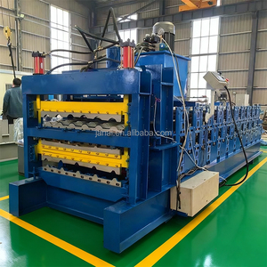 Machine de formage à rouleaux à triple couche pour tôles <span class=keywords><strong>GI</strong></span> de Chine à vendre – Machine à tôles de toiture - Product Image 2