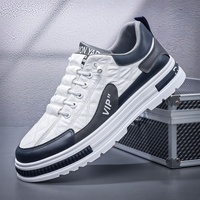 Nouvelles Chaussures Homme 2026 Style Coréen Tendance Baskets à Semelle Épaisse Respirantes Résistantes à l'Usure Semelle Extérieure en Caoutchouc à Lacets