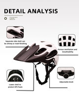Casque de protection pour vélo de montagne double usage pour adultes avec logo personnalisé gratuit, certifié EN1078, homologué CPSH