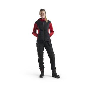 BLAKLADER - 719216459956D20 Pantalones artesanos elásticos de 4 vías para mujer Negro/Rojo-PANTALÓN DE TRABAJO EAN 7330509741931 - Product Image 3