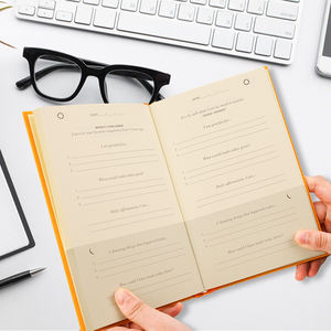 Folien-Heißprägung Logo Individueller Druck Hardcover Softcover PU-Leder Leinen Baumwolle Cover Planer Notizbuch Tagebuch Gebetstagebuch - Product Image 6