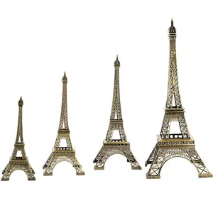 Custom simbolo di fama mondiale edificio inghilterra Toursit Souvenir in miniatura in metallo lega di zinco 3D Dubai costruzione torre Eiffel