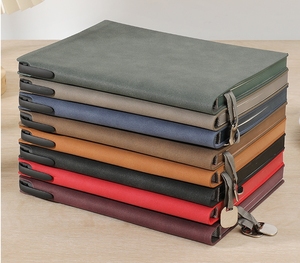 学生のためのカスタマイズ可能なPUソフトカバーメモ帳エクササイズノートブックプリントスタイルA5サイズデイリーレザーノートブック - Product Image 1