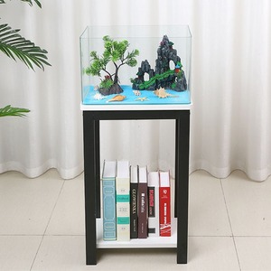 ตู้ปลาทรงสี่เหลี่ยมกระจกใส - ชุดตู้ปลาตั้งโต๊ะสำหรับเต่าและปลา - Product Image 3