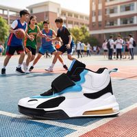 Chaussures de basketball professionnelles pour hommes, respirantes, avec amorti à retour d'énergie, antidérapantes, pour entraînement en extérieur, vente en gros