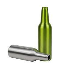 Premium 99.7% Pure Aluminum <b>Beer</b> Bottles Lightweight Reusable Recyclable Roll-On Pilfer Proof ROPP <b>Caps</b> Custom Logo Printing - Product Image 4