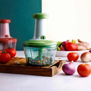Hachoir manuel ANAX 800 ml, lame en acier inoxydable chirurgical 420, coupe-légumes à pression manuelle, hachoir à oignon et à ail, cuisine - Product Image 1