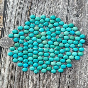 Kingman naturel et Royston calibré 8 mm pierres rondes turquoise pour les fabricants de bijoux en gros créations de bijoux personnalisés - Product Image 1