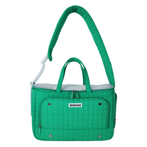 Transportín para Mascotas de Nailon Sólido de Gran Capacidad, Estilo Casual, con Ruedas y Cremallera Vietnamita, Carga Máxima de 10 kg, Uso Diario - Product Image 1