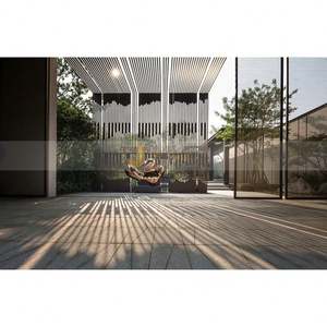 Divisor Móvil de Metal con Pantalla Láser de Acero Inoxidable para Habitaciones - Product Image 3