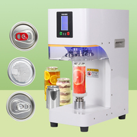 Máquina de sellado de latas de refresco completamente automática, máquina selladora de latas de té de burbujas, embalaje con fabricante de fábrica de papel eléctrico